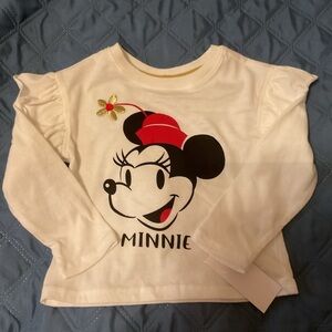 Disney’s Minnie Mouse Long Sleeve Tee. Has a small spot but is NWT Size 3T